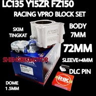 NLK BLOCK Y15 LC135 FZ150 RACING BLOCK 65MM 66MM 68MM 72MM 73MM BODY 7MM NLK PERFORMANCE