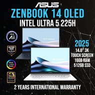 (READY) 2025 ASUS ZENBOOK 14 OLED Touchscreen Intel Ultra 5-225H, 16GB RAM, 512GB SSD, 14.0" Touch 3