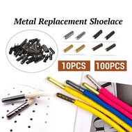 100pcs Shoe Lace Aglet Metal Replacement Shoelace Tip Head Aglets End Sneakers Repair Accessories