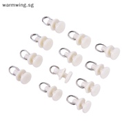 Warmwing 20pcs Curtain Track Glider Rail Curtain Hook Rollers Curtain Tracks Accessories SG