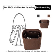 Sesuai untuk FE-DI Mini Baldi Beg Felt Inner Beg Penyimpanan Beg Tangan Solek Penyimpanan Beg Dalam 