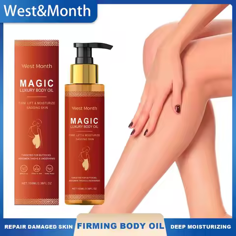 West Month Firming Body Oil Deep Moisturizing Dry Skin Tightening Firming Brightens Skin Tone Anti A