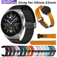 22mm 20mm Silicone Strap for Huawei GT 2 2e 3 46mm 42mm Sport Silicone Magnetic Buckle Samsung Galaxy watch 4/5 pro 45mm 44mm 40mm 4 classic/gear s3/active 2 band