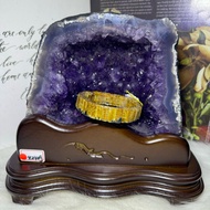 Top Brazilian Amethyst Cave ESPa++ 4.24kg ️ Symbiotic Agate Edge Titanium Crystal Mouth Square Hole Deep Earth Shape Money-Making Lucky Fortune People Personal Use Gift Collection