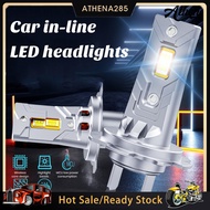 Athena_1 Pair Car Headlight 22000LM 6 Brighter H7 LED Bulb Plug Play H7 Replacement Auto LED Headlight Bulbs