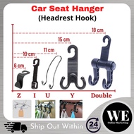 Car Seat Hanger - Backseat Headrest Seat Hook Holder Menggantung Barang kereta Orgarnizer Bag Hangin