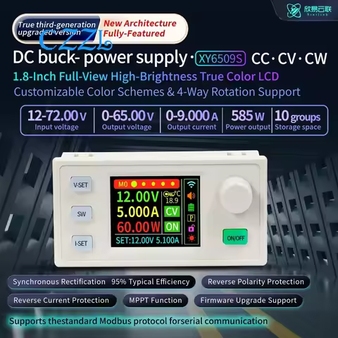 XY6509S CNC Adjustable DC Stabilized Power Supply Constant Voltage and Current Maintenance 65V9A585W