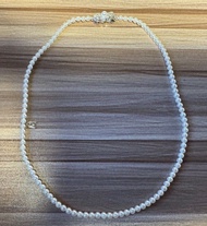 (超罕有) Mikimoto 3.5mm Akoya 珍珠項鍊 M 字吊墜