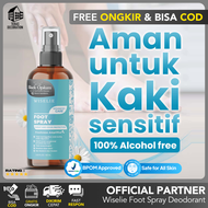 WISELIE FOOT MIST (FREE ONGKIR) Spray Deodorant Organik Sanitizer Penghilang Bau Kaki - Spray Bau Se