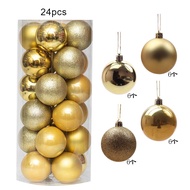 1box 3cm Christmas Balls Christmas Tree Ornaments Ball Xmas Hanging Tree Pendants Home Party Decor 2