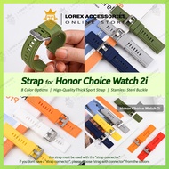 Strap for Honor Choice Watch 2i, Thick Sport Strap 20mm, Stainless Steel Buckle (for smartwatch, sma