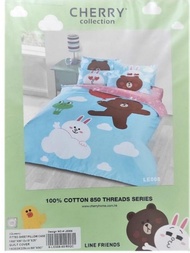 100％ new 全新 正品 Line Friends Queen Size 雙人加大床單 被袋 枕袋 套裝 C