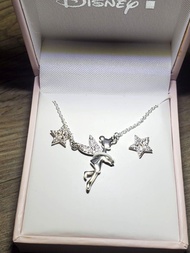 香港迪士尼樂園 Tinker Bell 奇妙仙子 小仙子 小仙女 小叮噹 閃石 頸鏈 項鍊 星星 耳環 首飾 套裝 全新正版有盒 Disneyland HKDL 生日禮物 新年禮物