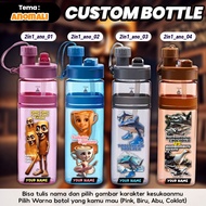 CUSTOM 2 IN 1 DRINKING BOTTLE WITH ANOMALI CARTOON DESIGN / 2IN1 BOTTLE CUSTOM PICTURE OF ANOMALI TU