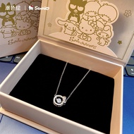Sanrio Official Store HelloKitty Women's Necklace9999Sterling Silver Clavicle Chain Niche Birthday G