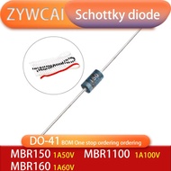 MBR150 MBR160 MBR1100 DO-41 20PCS 1A 50V 60V 100V Schottky Barrier Rectifiers G2W2