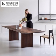 Creative Dining Table Nordic Desk Designer Rectangular Log Long Table Pine Dining Table Light Luxury