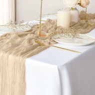 90*180CM Xmas Table Runners Cheesecloth Table Runner Rustic Rust Wedding Cheese Cloths Decor for Bri