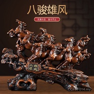 Eight Horses Gifts Business Opening Horses Decorations Horses to Success Entrance Desk Housewarming 