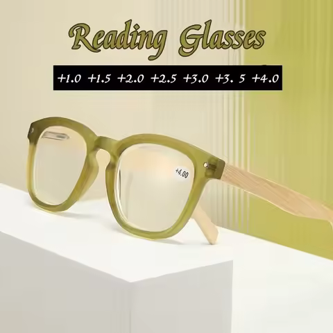 New Presbyopia Glasses Rice Nail Bamboo Legs Colorful High Definition Reading Glasses Portable Anti-