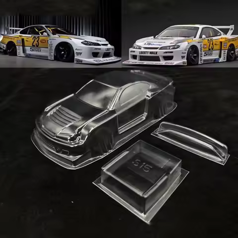PVC Car Shell Body Shell 98MM Wheelbase S15 for RC Car 1/28 TG SUPER DriftArt LSD DZ01 XRX