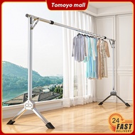 [Latest]Sampayan Stainless Clothes Rack Drying Rack Foldable Sampayan Indoor Outdoor Rack Portable S