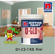 G1-C2-1 KS KIWI 1L / 5L /15L NIPPON PAINT Q-GLO / INTERIOR PAINT / Cat Rumah Dalam