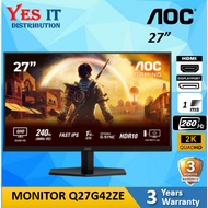 AOC MONITOR Q27G42ZE (Screen size (inch) 27 / Panel resolution 2560x1440 / Max Refresh rate 260HZ / 