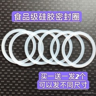 [Ready Stock] Thermos Cup Glass Lid Silicone Ring Stainless Steel Space Sealed Leather Waterproof Hi