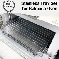 a Stainless Tray Set from Korea - Premium Stainless Steel Baking Tray Designed for Perfect Results - Ideal for Balmuda Oven Owners and Baking Enthusiasts