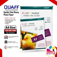 QUAFF DOUBLE SIDED GLOSSY PHOTOPAPER (120gsm/140gsm/160gsm/220gsm/250gsm/300gsm)