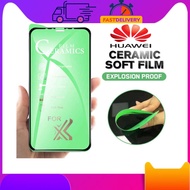 Huawei Y7P Y9 Prime Y9s P40 Y5P Y6P Nova 3i HD Clear Ceramic Screen Protector Film Ceramics Soft Tem