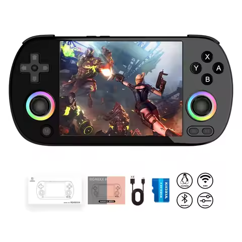 Retro Handheld Console with 4-Inch Screen, 64GB Storage, Over 5000 Games, 5G WiFi, Bluetooth 4.2