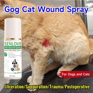 SENLOVE 100ML Pet Wound Spray Pet Antibacterial Spray for Skin Pet Wound Repair Fluid for Dogs and C