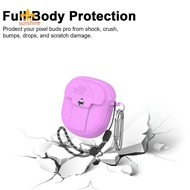 Silicone Earphone Headphones Cover With Lanyard Hook Headset Case Cover Waterproof Anti-loss for Bose QuietComfort Earbuds II [anisunshine.sg]