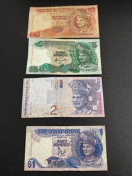 duit lama Malaysia  1sets 4keping  100% original duit
