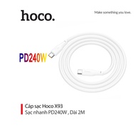 Hoco X93 PD240W Type-C to Type-C fast charging cable, super durable TPE wire, 1M/2M long