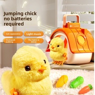 Cute Pet Chick Pet, Clockwork Jumping Chick Toy Breeding House Raw Egg Hen Nest Plush Doll Girl Care