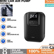 MINI CAR AIR PUMP USAMS ZB215 PORTABLE 5000MAH POMPA ANGIN BAN MOBIL - ABINAYA7