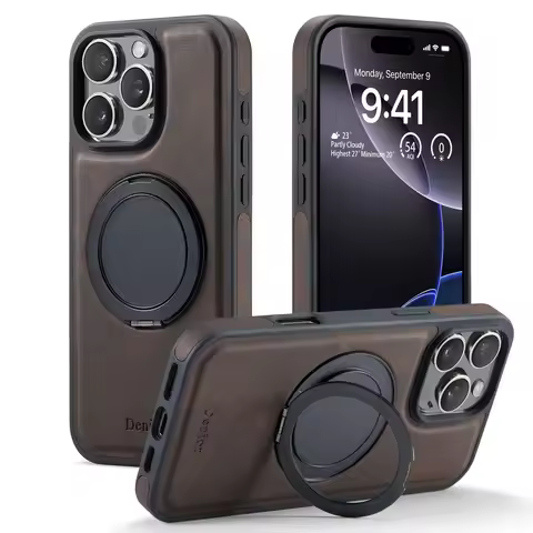 Card Holder Attach to Car Bracket Case for lPhone 16 Pro Max 15 Plus 14 13 12 Wireless Charging Magn