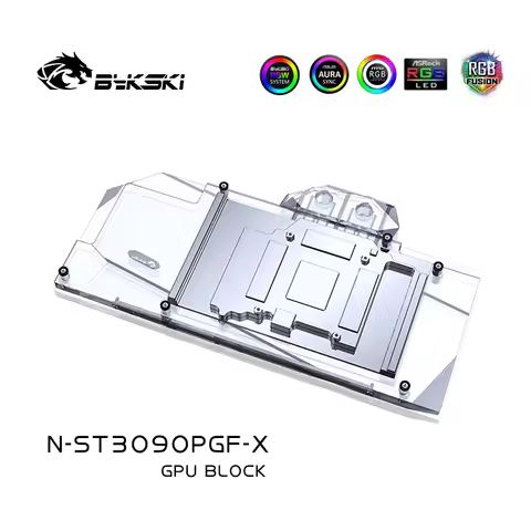 Bykski N-ST3090PGF-X Water Block for ZOTAC RTX 3080 3090 PGF /AMP Core Extreme Holo GPU Card /Full C