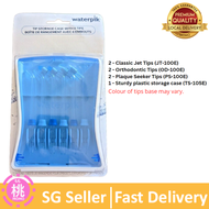 Waterpik Water Flosser Replacement Tips Storage Case and 6 Count Replacement Tips, Convenient, Hygienic and Sturdy Storage Case for WP-462 / WP-450 / WP-560 / WP-562 / WP-563 / WP-660 / WP-662 / WP-663