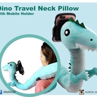 恐龍旅遊頸枕配手機支架座