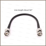 Nevʚ ɞ BNC Male To BNC Male RG58 Pigtail Cable 20cm Connector Crimp Coax Cables