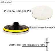 HH 5Pcs 3/4/5 Inch Polishing Kit Car Polishing Pad Car Waxing Sponge Disk Wool Wheel Auto Paint Care