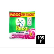 RINSO BUBUK 195GRAM RINSO DETERGEN BUBUK RINSO ANTI NODA PENCUCI BAJU