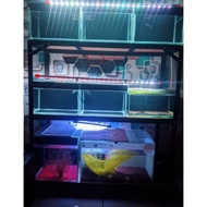 Multipurpose shelf L90cm W30cm H100cm / aquarium shelf / Iron stacking shelf / Disassembled shelf / 
