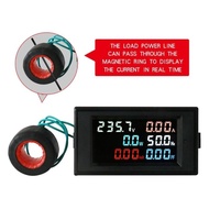 D69-2058 Power Factor and Frequency Meter Digital Meter with Easy to Read Color LCD for Technical Pr