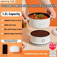〔Joyoung〕Split Electric Cooker Mini Foldable Cooker Portable Folding Pot 1.2L Multi-Function All-In-One Travel Pot Office Mini Rice Non-Stick PanSmall Cute Soup Pot Cooker Pot