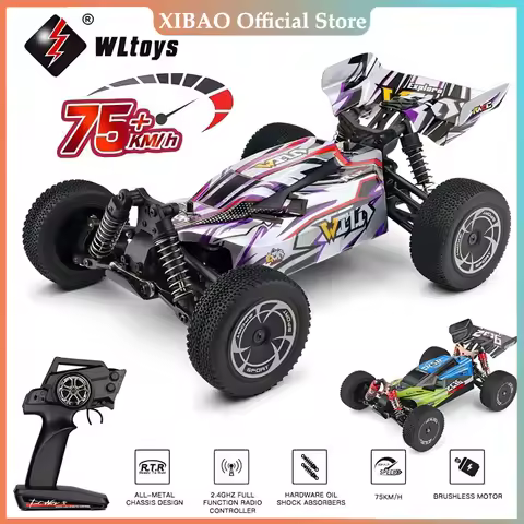 WLtoys 144016 Fast RC Cars 35KM/H OR 75KM/H 1/14 off Road 4WD Drift Toys,2.4G Remote Control Monster